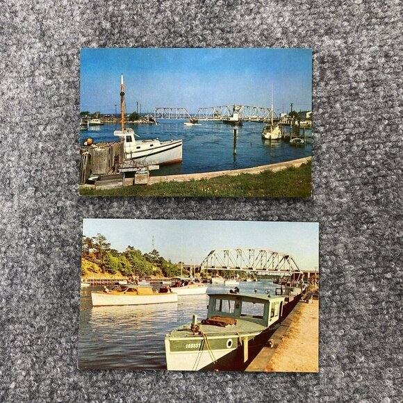 VTG Ships‎ Postcard Lot Of 11 Nautical Seafaring Cruise Military Masted Canal - Picture 9 of 16